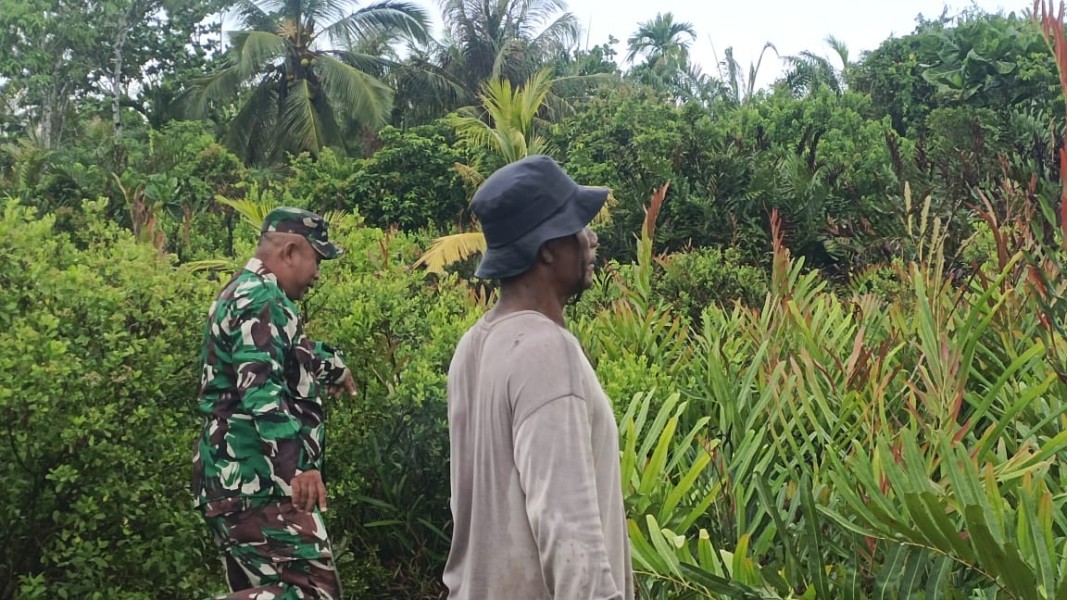 Cegah Karhutla, Babinsa Merbau Gencarkan Sosialisasi ke Masyarakat