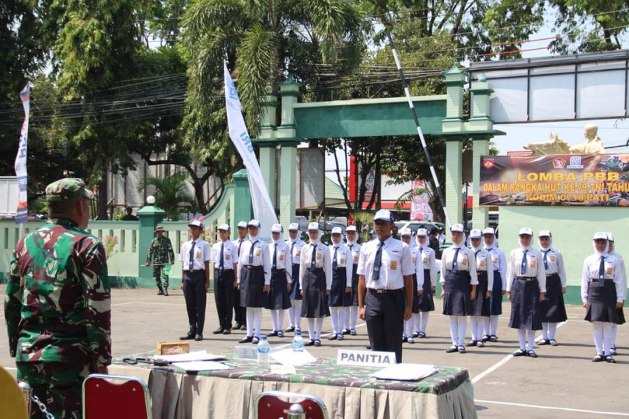 Dandim Pati Membuka Lomba PBB Dalam Rangka HUT Ke-79 TNI Dan HUT Ke-74 Kodam IV/Diponegoro