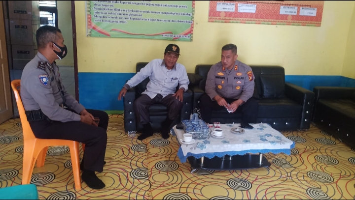 Kunker Di Kabun, Kapolres Rohul Berharap Peran Serta Masyarakat Untuk Mendukung Program Pemerintahan