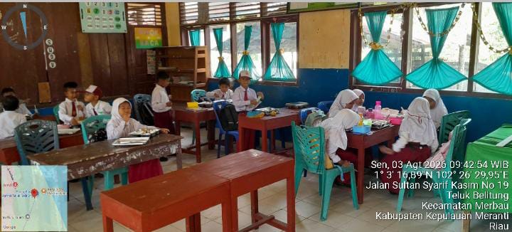 Program Makan Bergizi Gratis di Meranti Berjalan Lancar, Ribuan Siswa Terima Menu Bergizi
