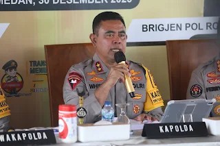 Empati di Tengah Bencana, Polda Sumut Gelar Rilis Akhir Tahun 2025 Secara Sederhana