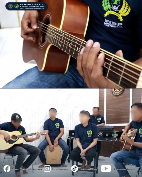 Ciptaan Lagu Warga Binaan Lapas Pasir Pangaraian