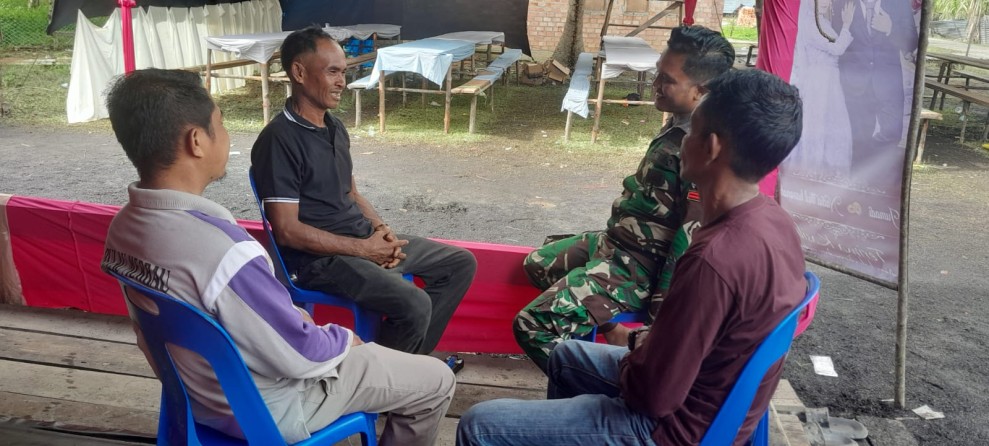 Kampung Pancasila Teluk Belitung Makin Solid, Babinsa Pratu Hutagalung Perkuat Silaturahmi Warga