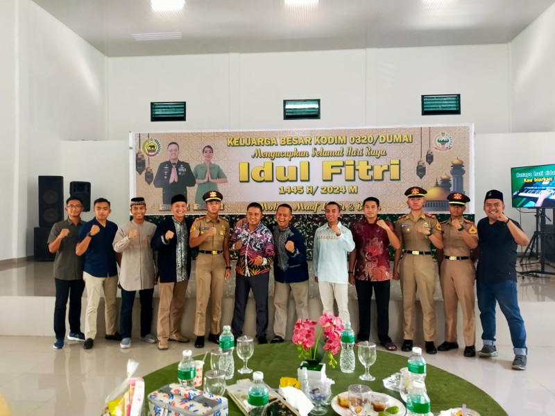 Halal bi Halal di Aula Sudirman, Dandim 0320/Dumai Tekankan Pentingnya Kebersamaan