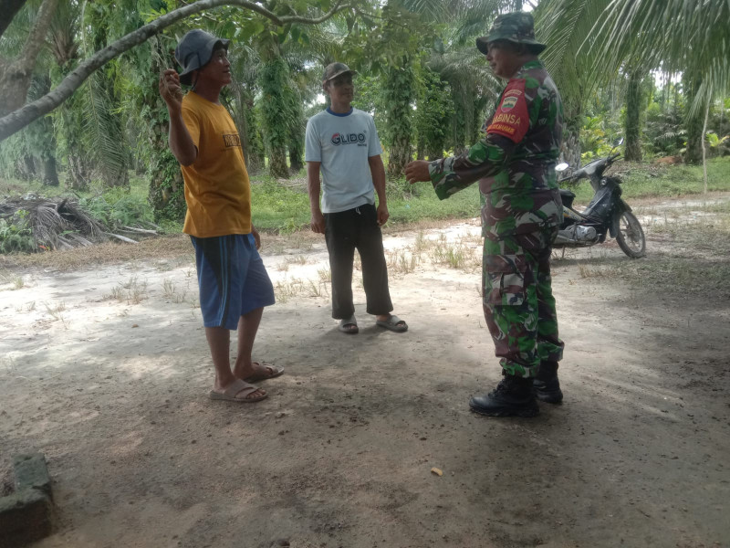 Sanksi Hukum Ditekankan Babinsa Bagi Pembakar Lahan
