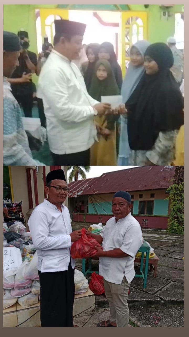 Wabub Rohul Hadiri Safari Ramadhan 1447 H, Santuni Anak Yatim dan Bagikan Paket Sembako di Masjid Mubarok