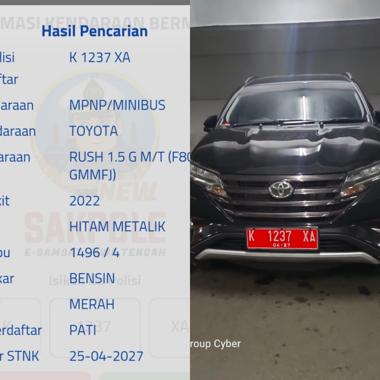 Tidak Jam Kerja !!! Mobil Plat Merah Nopol K 1237 XA Parkir di Swalayan Luwes Pati