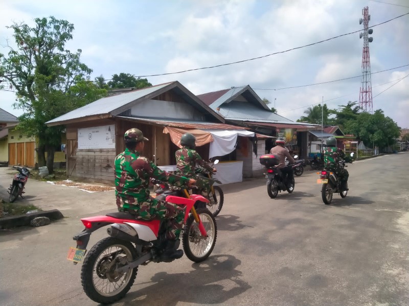 Kodim 0303/Bengkalis dan Polri Bersinergi Amankan Arus Mudik Lebaran
