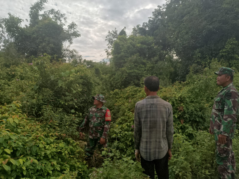 Rutin Patroli di Lahan Gambut, Babinsa Koramil 06/Merbau Cegah Kebakaran Hutan