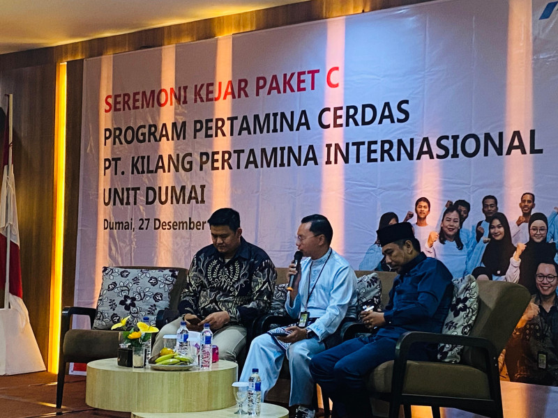 Jelang Tutup Tahun, PT KPI Kilang Dumai Bantu Masyarakat Raih Pendidikan Kesetaraan Lewat Program Pertamina Cerdas Kejar Paket C