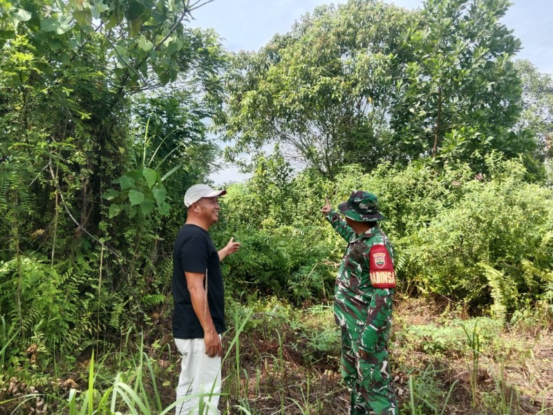 Patroli Babinsa Koramil 06/Merbau Gencar Lakukan Pencegahan Karhutla di Meranti