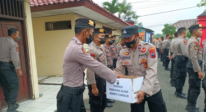 Peduli Korban Gempa Cianjur, Polres Blora Gelar Penggalangan Dana