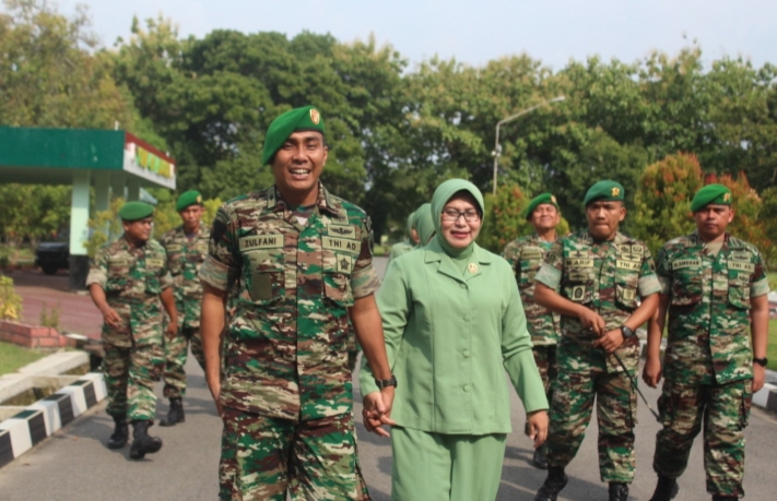 Upacara Pelepasan Wakil Komandan Yonif 410/Alugoro Mayor Inf Yulfani S Sos