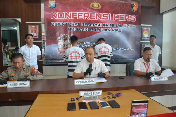 Subdit 3 Jatanras Ditreskrimum Polda Kepri Berhasil Amankan Pelaku Sindikat Pencurian Sepeda Motor Di Kota Batam