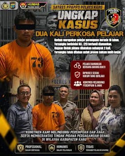Dua Kali Perkosa Pelajar, Satres PPAPPO Polres Karo Ringkus Pemuda