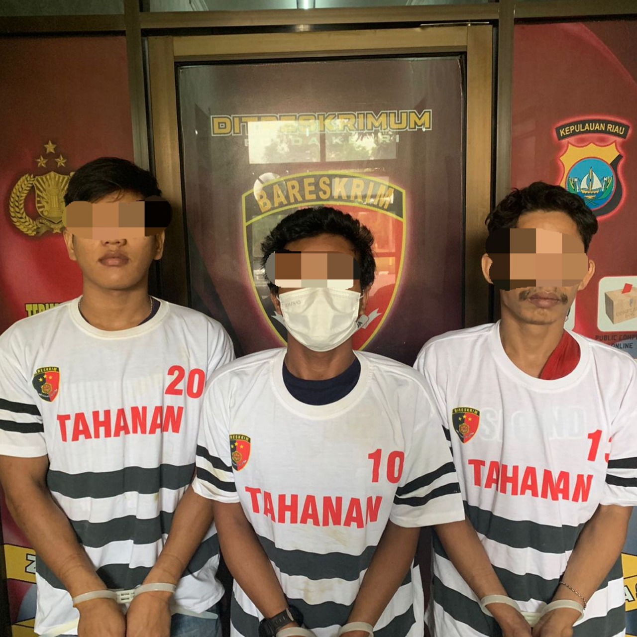 DIT RESKRIMUM POLDA KEPRI BERHASIL AMANKAN SEORANG PELAKU CURANMOR DAN DUA ORANG PENADAH HASIL CURIAN