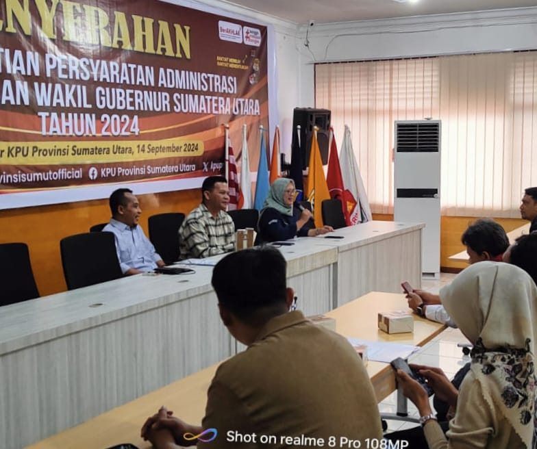 Pilgubsu 2024 : KPU Tetapkan Dua Paslon Gubernur dan Wakil Gubernur Sumut