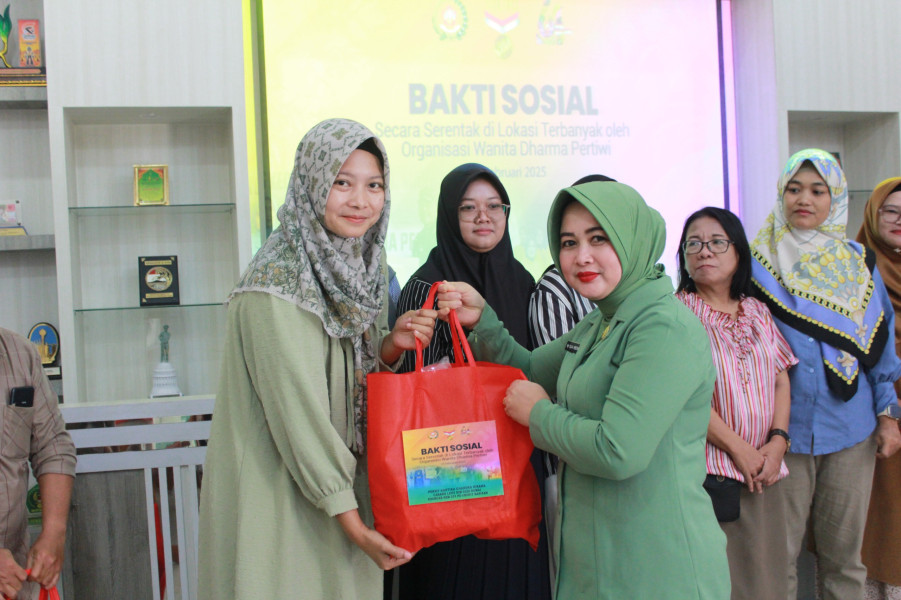 Dukung Kesejahteraan Masyarakat, Persit KCK Dumai Berperan Aktif dalam Bakti Sosial