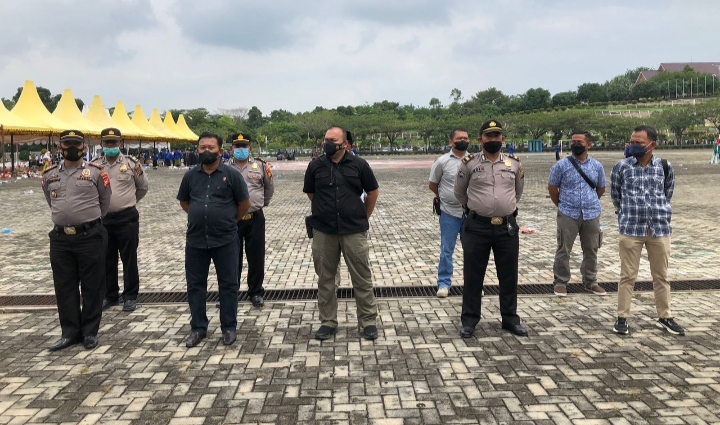Wakapolres Rohul Pimpin Pengamanan Harlah NU Ke 96 Dan Tabligh Akbar