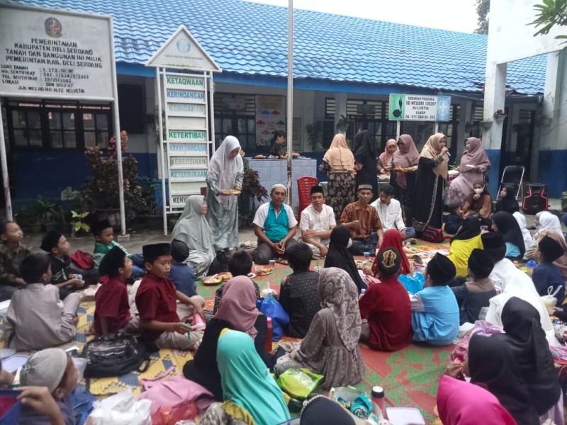 SD Negeri 105297 Helvetia Bukber Puasa Ramadhan 1446 H Sekaligus Santuni Siswa/i Yatim Piatu