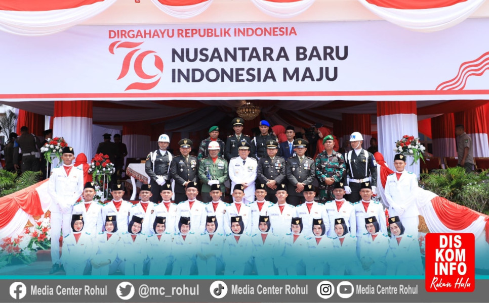 HUT RI Ke 79 Kabupaten Rokan Hulu Tema 'Nusantara Baru Indonesia Maju'