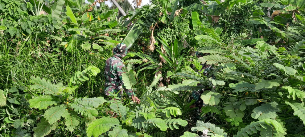 Mencegah Karhutla, Babinsa Ajak Warga Desa Renak Dungun Jaga Kelestarian Hutan