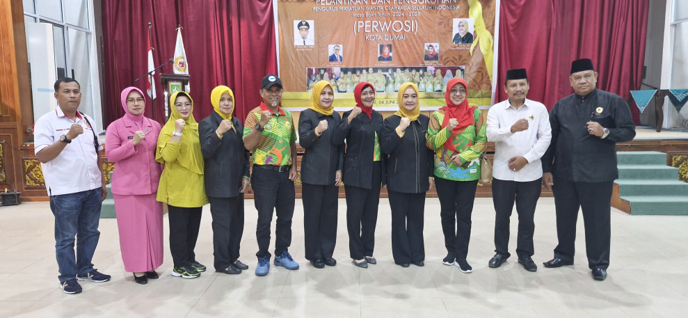 PERWOSI Kota Dumai Masa Bakti 2024 - 2028 Dilantik dan Dikukuhkan