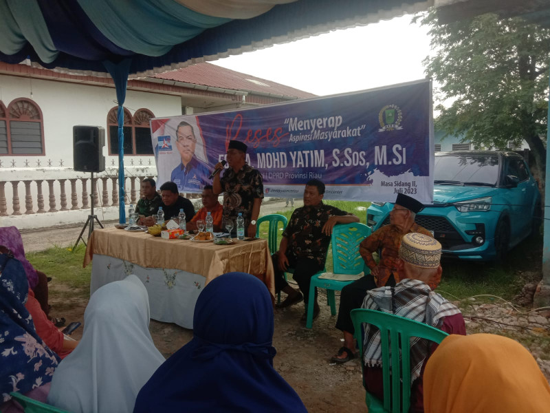 Reses Anggota DPRD Riau Edy Muhammad Yatim SSos Di Kecamatan Dumai Kota Bahas Pendidikan Dan UMKM