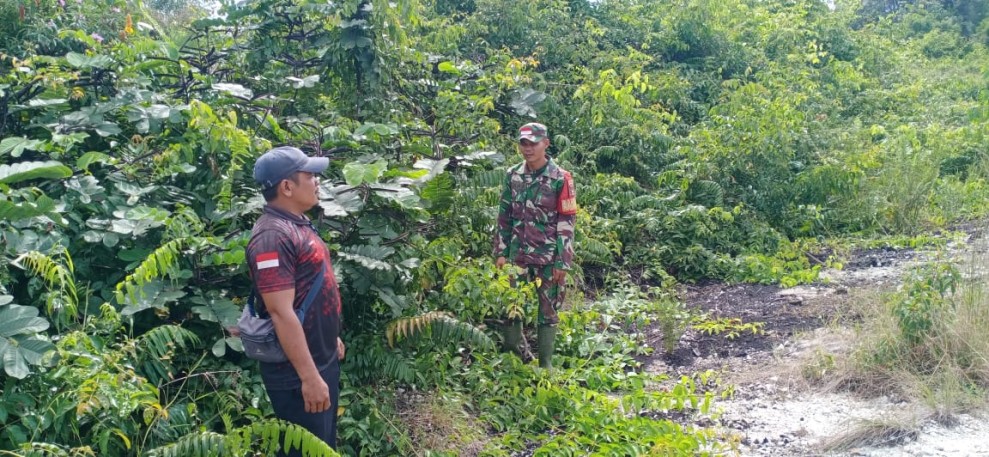 Langkah Preventif Babinsa, Desa Lukit Tetap Kondusif dari Ancaman Karhutla