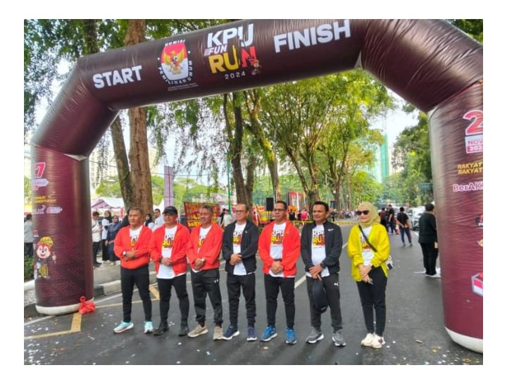 Jelang Pilgubsu, KPU Sumut Gelar Run Di Lapangan Benteng