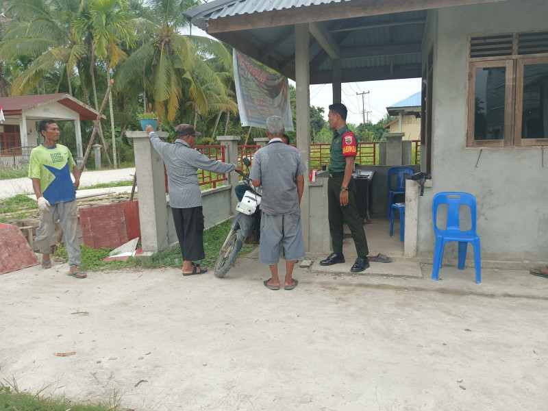 Babinsa Koramil 06/Merbau Sosialisasikan Pentingnya Pancasila di Teluk Belitung