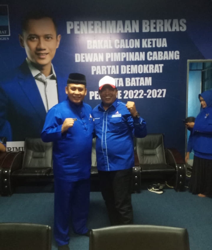 M Al Ichsan Resmi Mendaftar Calon Ketua DPC Demokrat Batam