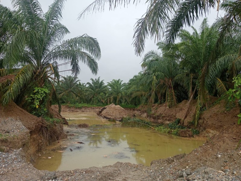 Diduga Belum Kantongi Izin, Tambang Galian C di Desa Rambah Simpang KumuTetap Beroperasi