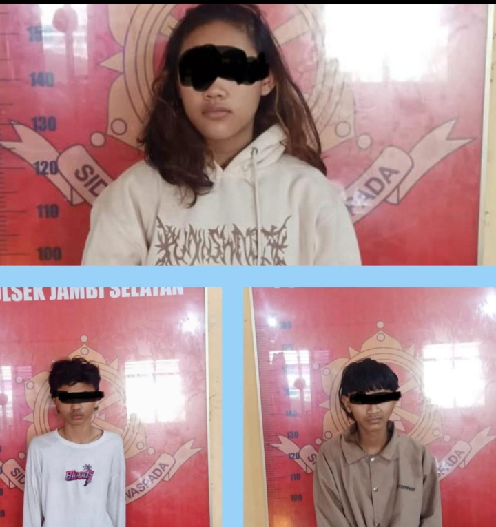 3 Pelaku Anggota Geng Motor Berhasil Diamankan Tim Macan Polsek Jambi Selatan