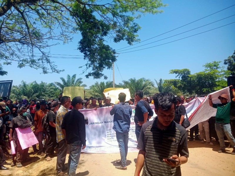 KOJAM SUMUT dan IPK Padang Lawas Gelar Aksi, Desak PT ANJA/FR Binanga Tuntaskan Plasma dan Ganti Rugi Lahan Warga