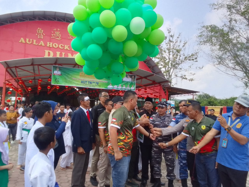 Kejuaraan Karate Piala Dandim 0320/Dumai Resmi Dibuka