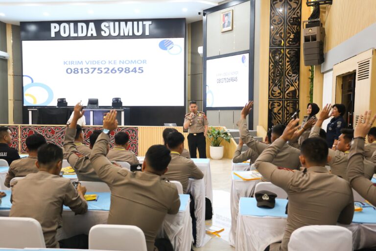 Polda Sumut Gelar Pelatihan Kehumasan, Personel Belajar Teknik Hook Berita hingga Editing Video