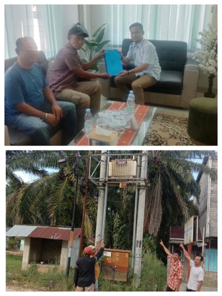 PLN Pasir Pangaraian Respon Keluhan Lampu Redup di Muara Jaya, Siap Ganti Trafo