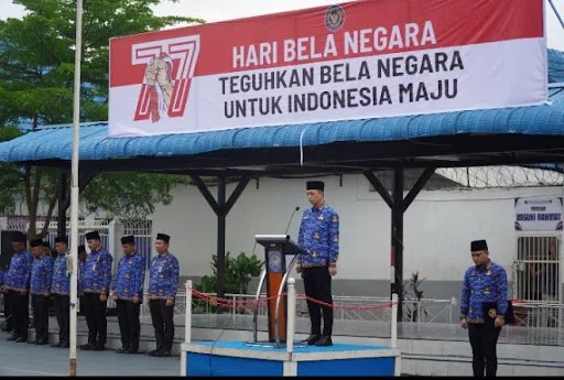 Rutan Kelas I Medan Gelar Upacara Peringatan Ke-77 Hari Bela Negara