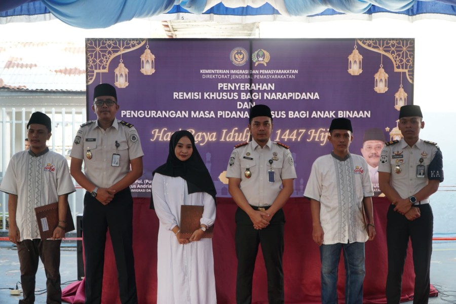 577 Warga Binaan Rutan Dumai Terima Remisi Khusus Idul Fitri 1447 H/ 2026