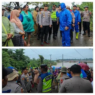 Wakapolda Sumut Tinjau Lokasi Banjir di Perumahan Puri Indah Marindal, Pastikan Penanganan Berjalan Cepat