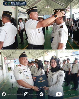 Apel Pagi Lapas Kelas IIB Pasir Pengaraian Beri Penghargaan Kepada Pegawai Teladan 2026