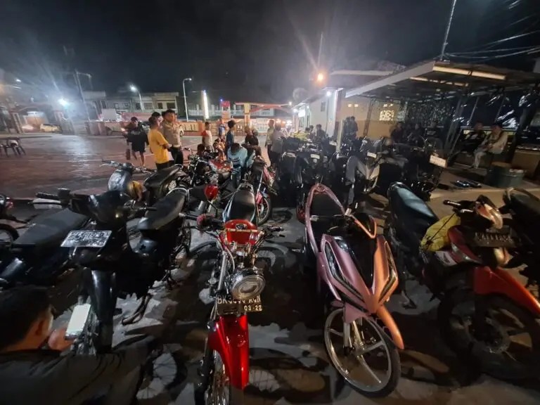 22 Unit Knalpot Brong Diamankan Polres Samosir, Razia Digelar Hingga Minggu Dini Hari