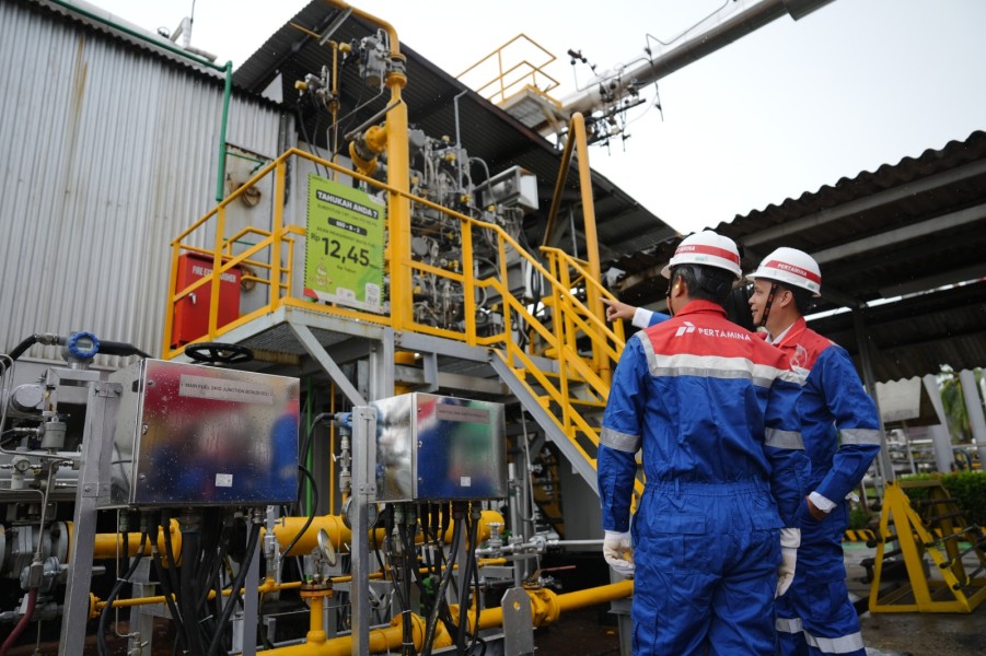 Wujudkan Komitmen Dekarbonisasi, Tim Jejak Keberlanjutan Pertamina Tinjau Inovasi Keberlanjutan Kilang Dumai