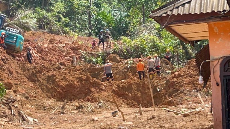 Polsatwa K-9 Ditsamapta Polda Sumut Terus Berupaya Maksimalkan Pencarian Korban Longsor di Tapanuli Selatan