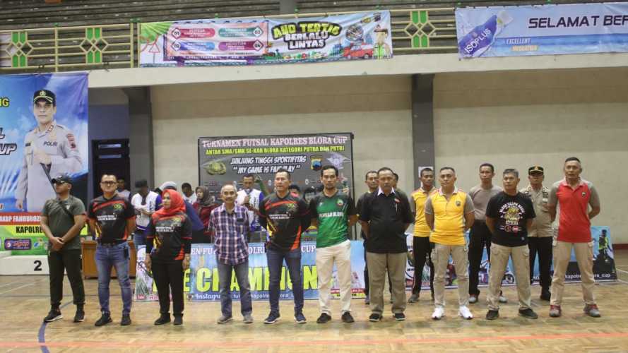 Final Turnamen Futsal Kapolres Blora Cup Berlangsung Meriah, Ini Juaranya