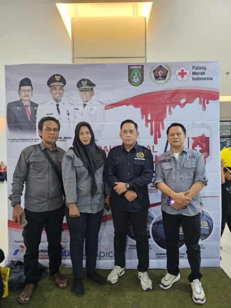 Donor Darah, PJS Dumai Tunjukkan Komitmen Peduli Kemanusiaan di HUT PWI ke 79