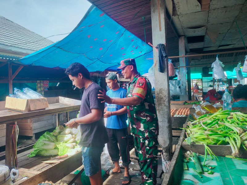 Komsos Koramil 06/Merbau Perkuat Kebersamaan Warga Teluk Belitung