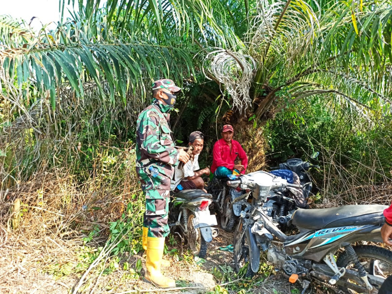 Serda Miftah Sisir Wilayah Binaannya dan Sampaikan Sosialisasi Cegah Karhutla