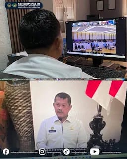 Primkopasindo Lapas Kelas IIB Pasir Pengaraian Hadiri RAT Buku Tahunan 2025  dengan Virtual